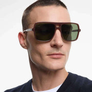 Lunettes de soleil brillantes Barner Jake - Marron cacao
