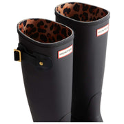 Bottes Wellington Hunter Original Tall Leopard Backstrap - Noir/Beige