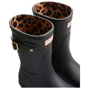 Bottes Wellington Hunter Original Short Leopard Backstrap - Noir/Beige