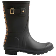 Bottes Wellington Hunter Original Short Leopard Backstrap - Noir/Beige