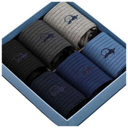 London Sock Company Simply Staples Coffret de 6 paires de chaussettes – Bleu/gris/noir