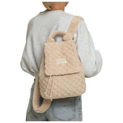 Moon Nude Teddy Flap Sac à dos - Marron/Crème