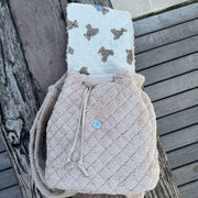 Moon Nude Teddy Flap Sac à dos - Marron/Crème