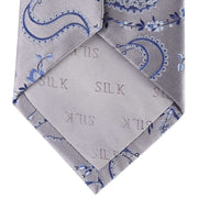 David Van Hagen Floral Tie - Grey