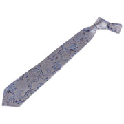 David Van Hagen Floral Tie - Grey