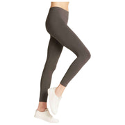 Legging sans couture en coton Falke - Gris carbone