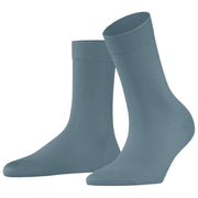 Chaussettes Falke Cotton Touch - Bleu Monument
