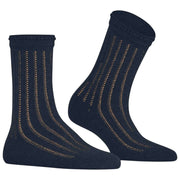 Falke Eyelet Chaussettes - Bleu Espace