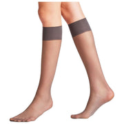 Chaussettes hautes Falke Pure Matt 20 Deniers - Gris Carbone