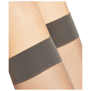 Falke Seidenglatt 15 Denier Chaussettes Hautes - Carbon Grey