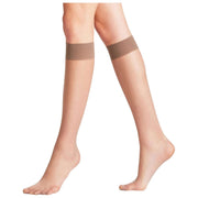Falke Seidenglatt 15 Denier Chaussettes Hautes - Taupe Brown