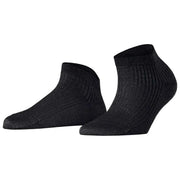 Falke Shiny Rib Sneaker Chaussettes - Noir
