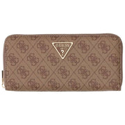 GUESS Laurel II Grand sac à main zippé - Logo marron latte