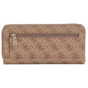 GUESS Laurel II Grand sac à main zippé - Logo marron latte