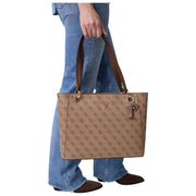 Sac fourre-tout GUESS Noelle II - Logo marron latte