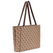 Sac fourre-tout GUESS Noelle II - Logo marron latte