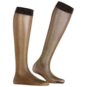Falke Glitter 30 Denier Chaussettes Hautes - Noir/Or