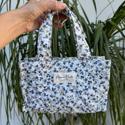 Moon Nude Spring Mini Shopper Bag - Bleu/Blanc/Vert