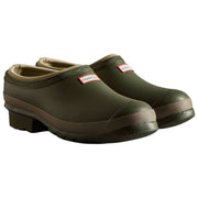 Hunter Gardener Neoprene Lined Clogs - Dark Olive Green