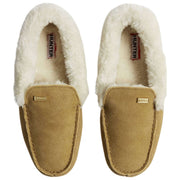 Pantoufles à col Sherpa Hunter Moccasin - Crème naturelle
