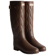Bottes en caoutchouc Hunter Original Tall Refined Onion Quilt - Marron