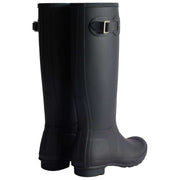Bottes en caoutchouc Hunter Original Tall doublées de tartan - Noir