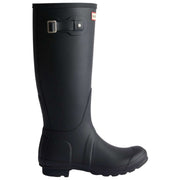 Bottes en caoutchouc Hunter Original Tall doublées de tartan - Noir