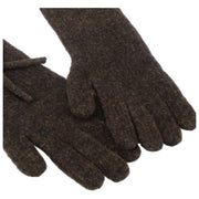 Gants tricotés en mélange de laine avec nœud Isotoner - Marron
