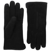 Gants en daim doublés de fausse fourrure Isotoner - Noir