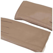 Gants en cuir doublés de fourrure de qualité supérieure Isotoner - Beige taupe