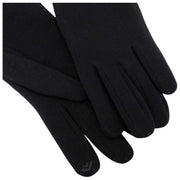 Gants Smartouch à bordure en fourrure thermique Isotoner - Noir