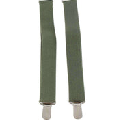 Knightsbridge Neckwear Clip on Braces - Olive