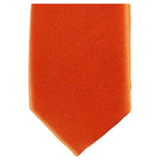 Knightsbridge Neckwear Skinny Polyester Tie - Bright Orange