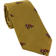 Michelsons of London Fox Silk Tie - Gold