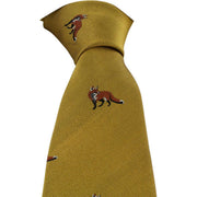 Michelsons of London Fox Silk Tie - Gold