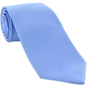 Michelsons of London Plain Ployester Tie - Light Blue