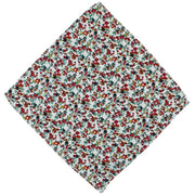 Michelsons of London Plain Tie and Contrast Floral Pocket Square Set - Red