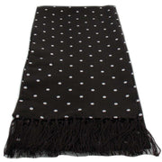 Michelsons of London Polka Dot Narrow Silk Scarf - Burgundy