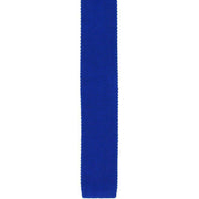 Michelsons of London Skinny Silk Knitted Tie - Blue
