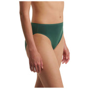 Natori Bliss Bare Cotton High Cut Brief - Vert Pin Poli