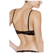 Soutien-gorge t-shirt plongeant plumes Natori - Noir