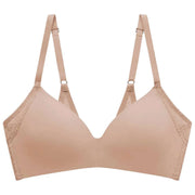 Soutien-gorge t-shirt sans fil Natori Pretty Smooth Smoothing - Beige chamois