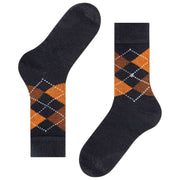 Chaussettes Burlington Preston - Noir/Orange