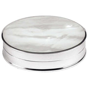 Orton West Mother of Pearl Pill Box - Silver
