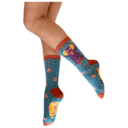Socquettes Powder Sausage Dog Glitter - Bleu