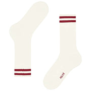 Chaussettes Falke Dynamic Wool - Blanc Cassé/Rouge