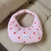 Moon Nude Strawberry Hoop Bag - Rose/Rouge