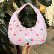 Moon Nude Strawberry Hoop Bag - Rose/Rouge