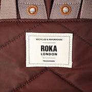 Petit sac à dos Roka Bantry B en nylon recyclé - Rocky Road Brown