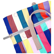 Sac à dos Roka Canfield B Medium en toile recyclée - Larges rayures multicolores